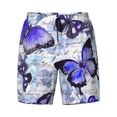 thumbnail image 4 of Lsque Mens Swim Trunks Butterflies Pattern - Bathing Suit Compression Liner - Beach Swim Shorts Swimwear - (S-3XL) - Stretch Quick Dry -Small, 4 of 9