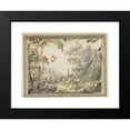 thumbnail image 2 of Jurriaan Andriessen 14x12 Black Modern Framed Museum Art Print Titled - Design for a Room Painting; Idyllic -Arcadian Landscape with Classic Buildings (1752 - 1819), 2 of 5