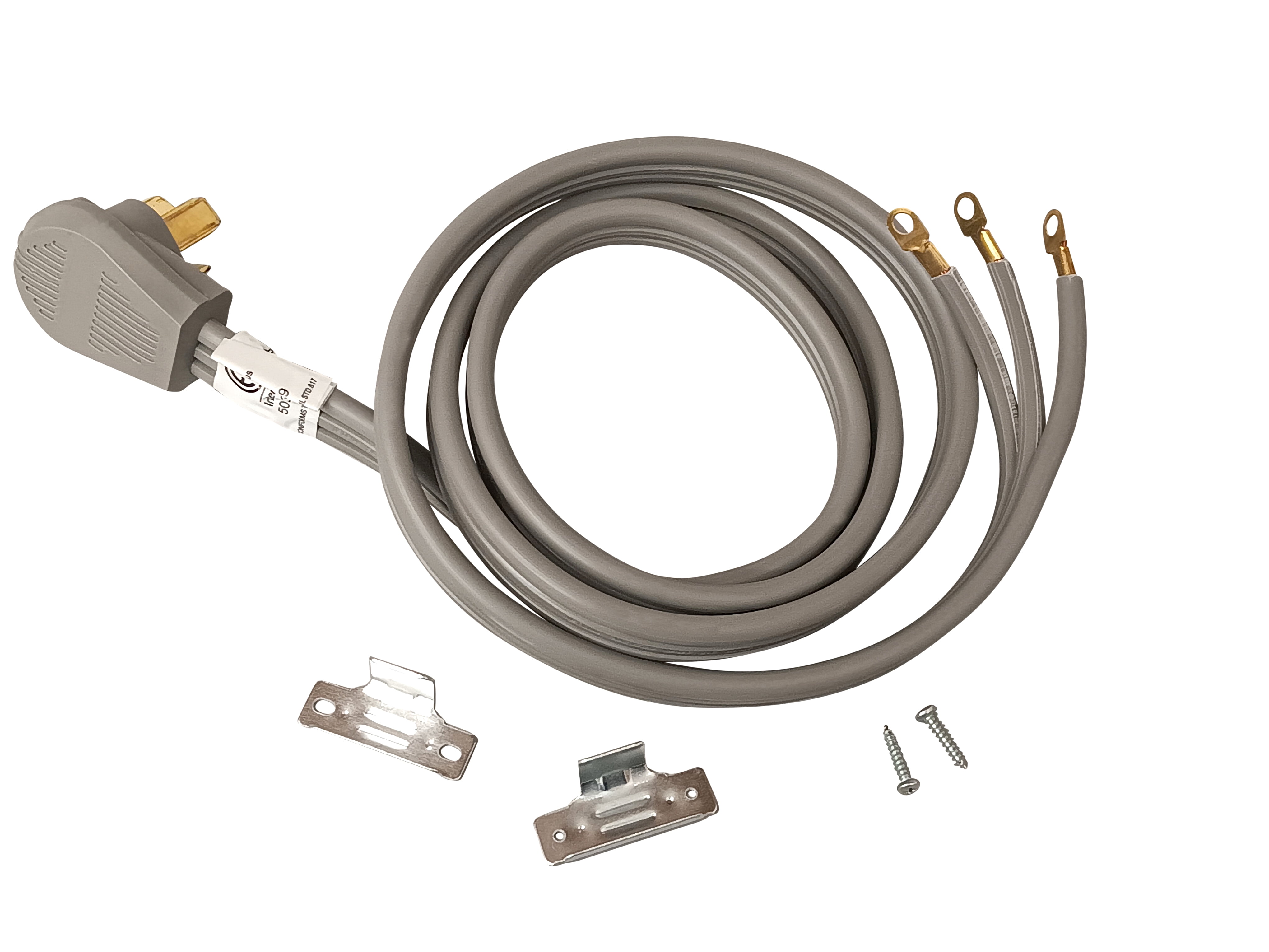 Electrical Range 6' Power Cord, 40 Amp, 3 Prong Wire, 125/250V, SRC3-40-6