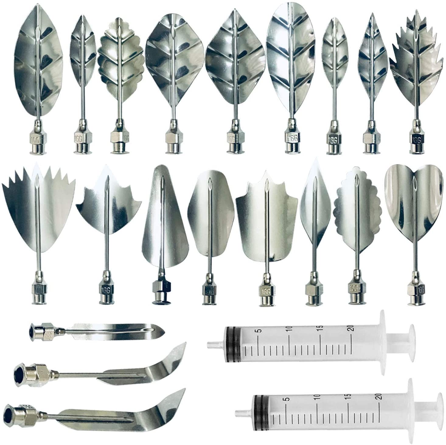 Set Strumenti Decorazione Gelatina 3D - 10 Aghi E Siringa 20ml