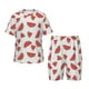 thumbnail image 1 of Balery Hand Drawn Watermelon Conjunto de Pijama Infantil de Manga Corta con Estampado – Ropa de Dormir de Algodón Suave-Medium, 1 of 6