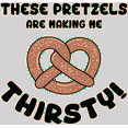 thumbnail image 3 of These Pretzels are Making Me Thirsty Men's TriBlend Tee Shirt, XL Team Navy Heather, 3 of 3