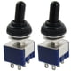 thumbnail image 1 of 2 Pcs AC 125V 6A ON/OFF/ON 3 Posición DPDT 6 Pines Mini Interruptor de Palanca con Cubierta Impermeable, 1 of 1
