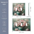 thumbnail image 3 of 3 Gang Light Switch Cover Plate Peonies Bouquet in Vases Wall Plate Decorate Electrical Outlet Cover Plates 4.56”x4.48”, 3 of 8