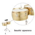 thumbnail image 3 of 13" & 14" Timbales Drum Set with Stand and Cowbell Percussion Instrument, Gold, 3 of 9