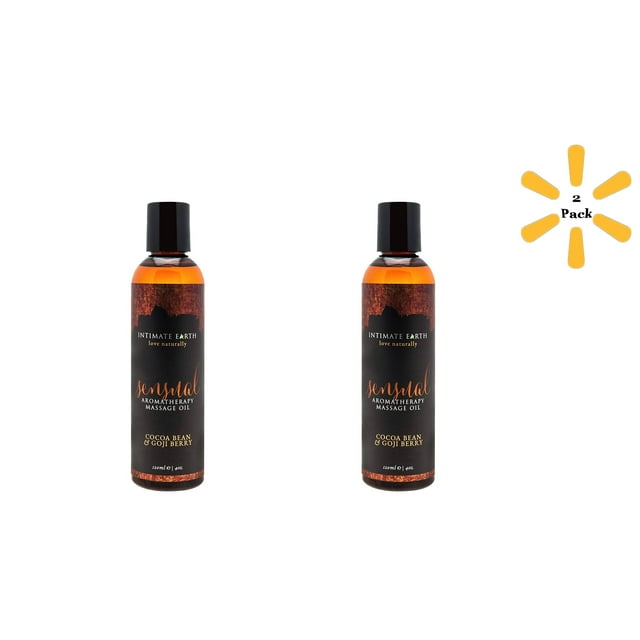 Intimate Earth Huile de Massage Sensuelle 4 Oz - Lot de 2