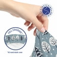 thumbnail image 5 of Forest Office Chair Slipcover, Winter Theme Natural Demonstration Scene of Snowy Trees and Snowflakes Motifs, Protective Stretch Decorative Fabric Cover, Standard Size, Blue Grey, by Ambesonne, 5 of 5