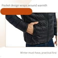 thumbnail image 6 of DJDLJWCJ Charging Heating Jacket for Men Zip Up Softshell Winter Warm Thicken Quilted Jacket USB Charging Heated Coats, Black L, 6 of 8