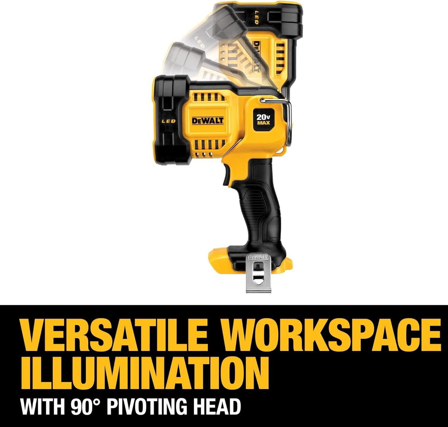 DEWALT 20V MAX LED Work Light 11 Lumens Cordless Work Light