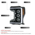 thumbnail image 2 of DNA Motoring Full LED DRL Projector Headlight Assembly for 17-19 Ford F250-F450 Super Duty, Black Housing Amber Corner, 2 of 9