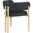 thumbnail image 5 of Meridian Furniture Gideon Black Vegan Leather Dining Chair (Set of 2), 5 of 8
