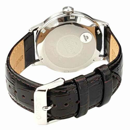 Orient Men s AC00008W Bambino II White Dial Brown Leather Strap Automatic Watch