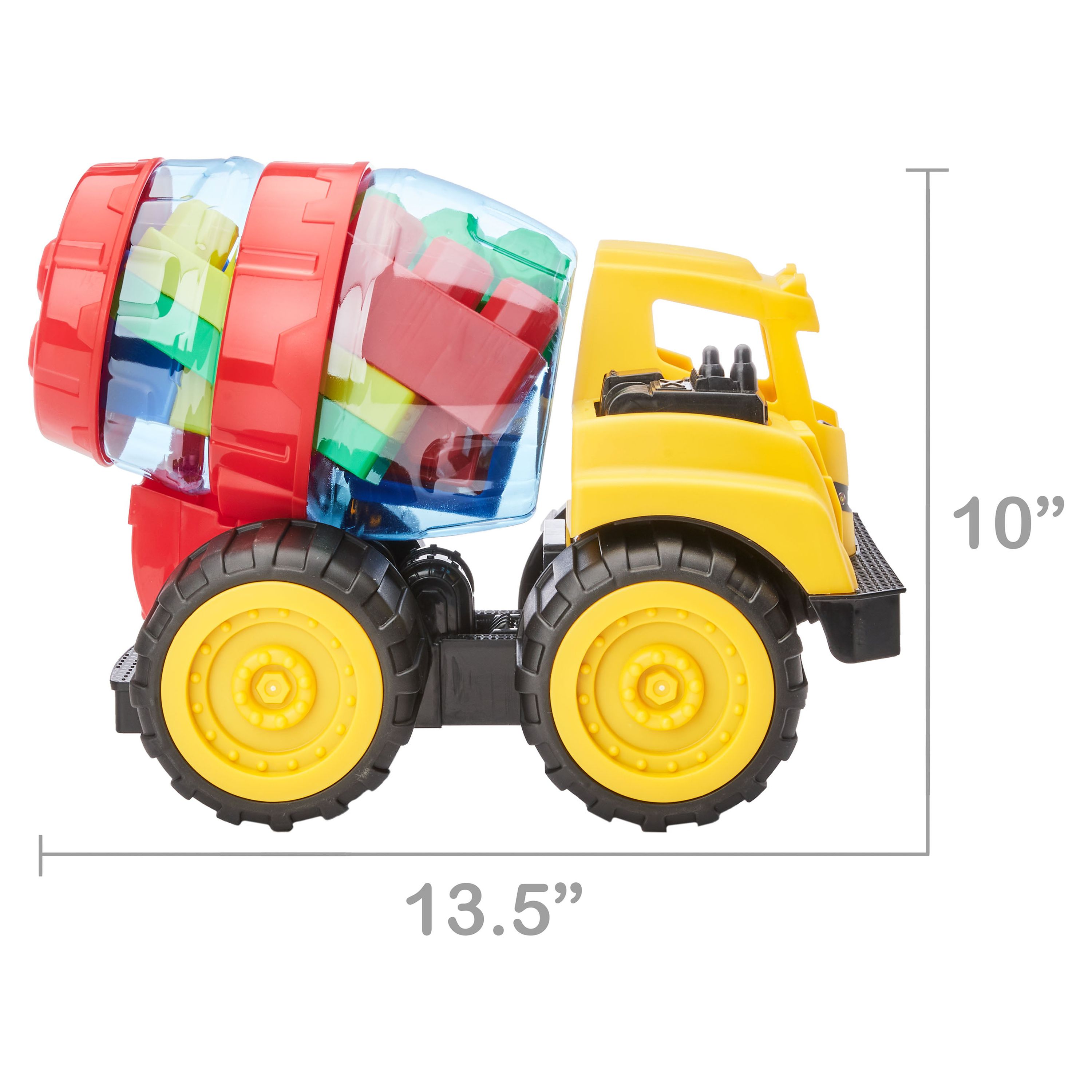 Kid Connection Construction Truck with Blocks Play Set, 11 Pieces