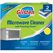 Glisten Lemon Microwave Cleaner with Foaming Power, 2 Count