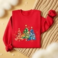 thumbnail image 4 of Maplenight Women's Christmas Sweatshirt Crew Neck Xmas Tree Graphic Sweatshirts Holiday Vacation Loose Casual Long Sleeve Shirts, 4 of 5