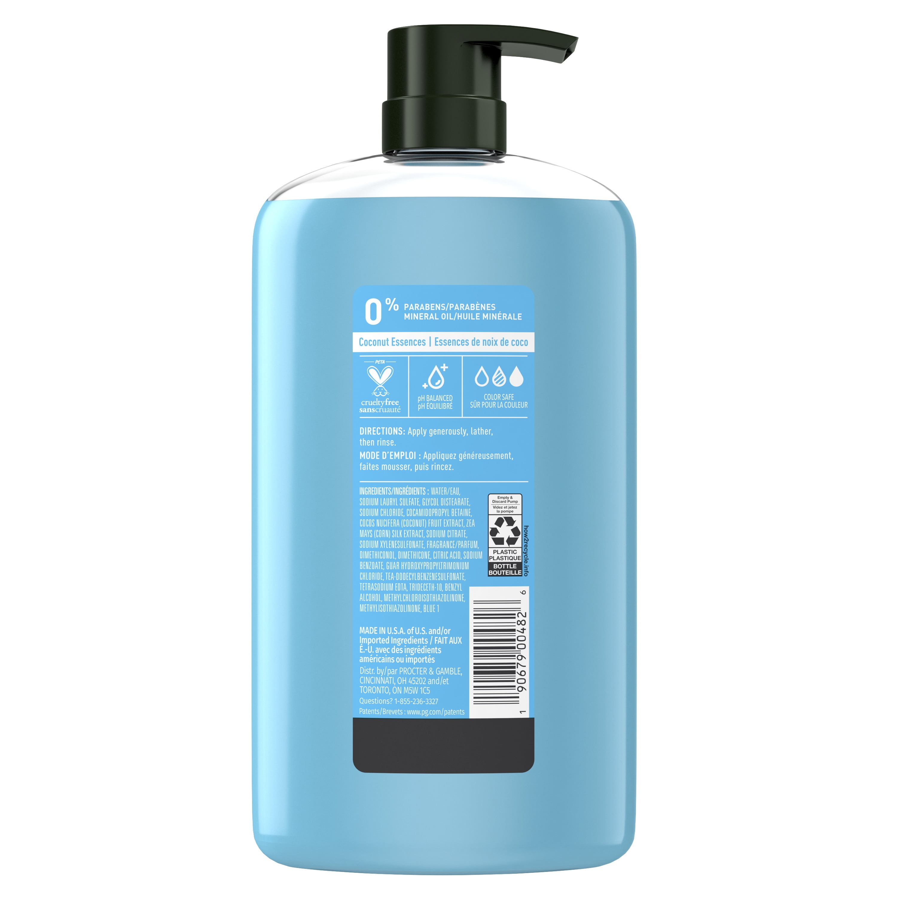 (4 pack) Herbal Essences Hello Hydration 2-in-1 Shampoo Conditioner, Moisture for Hair 29.2 fl oz