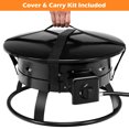 Costway Portable Patio Outdoor Gas Fire Pit Propane 58,000 BTU Lava
