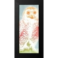 thumbnail image 2 of Cusson, Marie Elaine 10x18 Black Modern Framed Museum Art Print Titled - Snowy Owl panel rainbow, 2 of 5