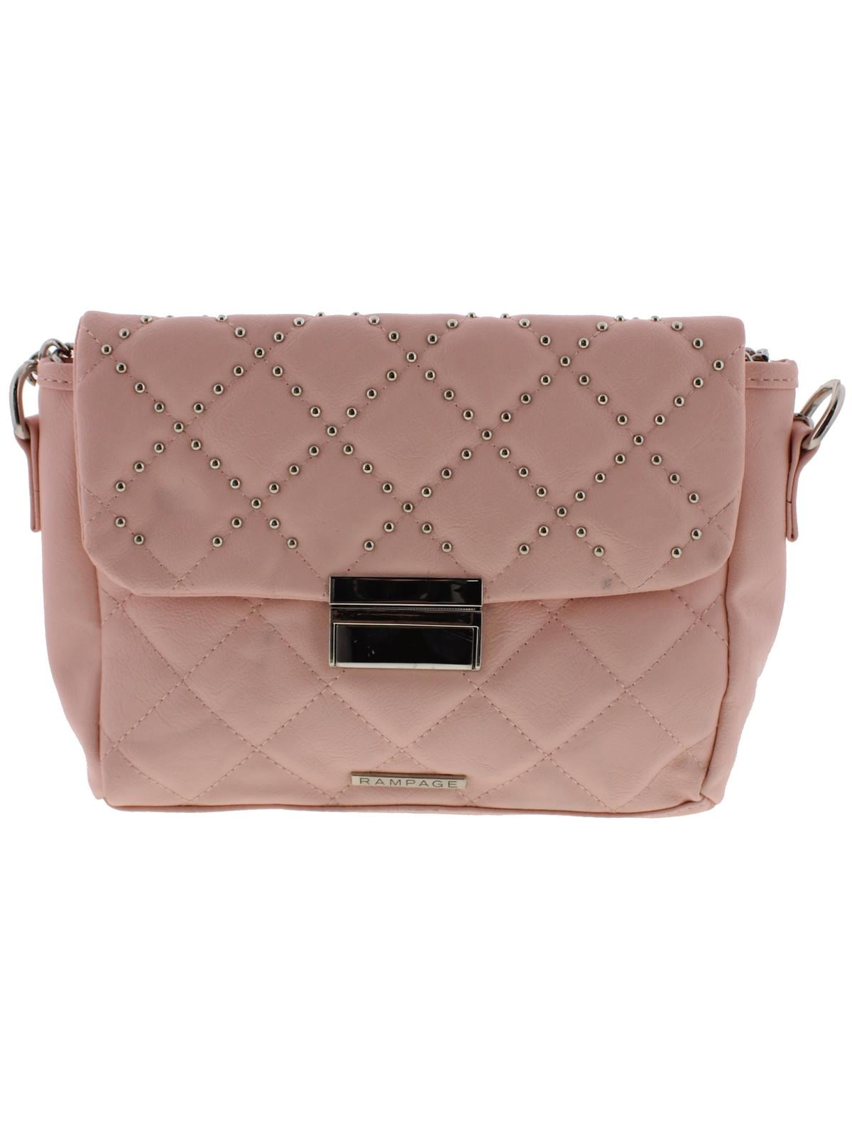 Rampage - Rampage Womens Faux Leather Quilted Crossbody Handbag ...