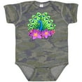 thumbnail image 3 of Inktastic Peacock and Flowers Boys or Girls Baby Bodysuit, 3 of 5