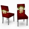 thumbnail image 1 of Cubierta de silla elástica todo incluido con estampado de decoración navideña, cubierta para mesa de comedor y silla Wmkox8yii  HFSH5192, 1 of 2