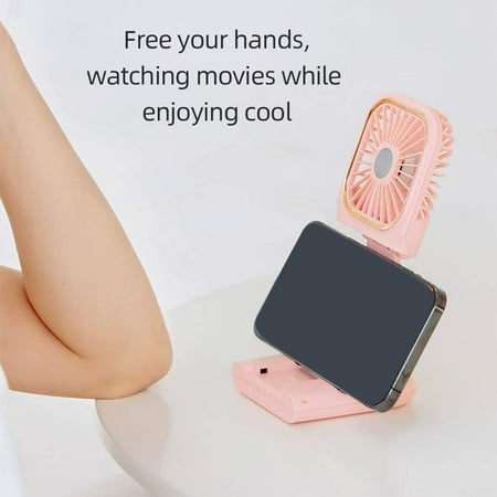 

Chailin New USB Charging Small Fan Folding Neck Portable Small Electric Fan Desktop Desk Fan Outdoor Power Bank