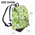 thumbnail image 2 of Disketp Green Various Lemons Mochila de Cuero para Mujer, Bolso de Espalda Antirrobo con Estilo para Viaje, Trabajo y Uso Diario, 2 of 4