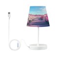 thumbnail image 2 of BZSMCE Table Lamp Creative Blooming Pink Rose Garden Simple Pattern Night Light, 2 of 8