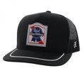 thumbnail image 1 of Pabst Blue Ribbon Chapeau de Camionneur à Rayures Blanches avec Logo Classique, 1 of 5