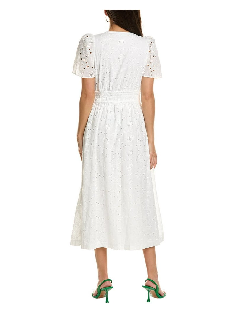 Anne Klein womens Midi Dress, S, White Anne Klein womens Midi Dress, S, White