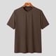 thumbnail image 1 of pstuiky Camisas de vestir de manga corta para hombre, Sudadera con capucha informal holgada de color liso y manga corta para hombre camisas casuales para hombre s, 1 of 5