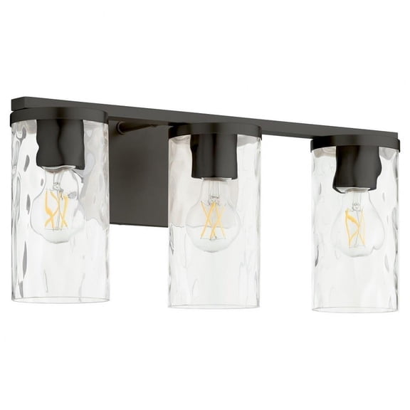 3 Light Bath Vanity in Contemporary Style-8.75 inches Tall and 20 inches Wide-Matte Black Finish Bailey Street Home 183-Bel-5055195