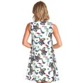 thumbnail image 2 of Bixox Dinosaur on Excavator2 Print Women's Sleeveless A-Line Dress with Pockets, Casual Knee-Length Tank Dress for Summer-X-Large, 2 of 7