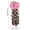thumbnail image 3 of Flor violeta artificial reutilizable para colgar en la pared ramo violeta decoración del hogar (rosa), 3 of 3