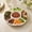 B, variant on Trovenix Divided Serving Tray 5 Compartment Rectangular Plastic Sectioned Platter For Brine Meat Vegetables Fruit Snack Dry Fruit Commercial