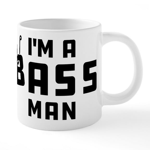 CafePress - I'm A Bass Man - 20 Oz White Ceramic Mega Mug