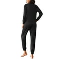 thumbnail image 3 of Fantaslook Pajamas Sets for Women Casual Lounge Set Long Sleeve Two Piece Set Buttom Down Shirts and Pants with Pockets Oufits, 3 of 10