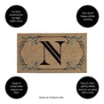 thumbnail image 3 of Monogram Coir Mat, Letter "N", 3 of 6