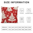 thumbnail image 5 of Nawypu Red Christmas Pillow Covers Holiday Throw Pillows Case Xmas Winter Pillow Case Festival Throw Cushion Cover Decorative Christmas Cushion Covers, 5 of 5