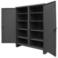thumbnail image 2 of Durham HDDS247278-8S95 12 Gauge Recessed Door Style Lockable Shelf Cabinet with 8 Adjustable Shelves, Gray - 72 x 24 x 78 in., 2 of 2