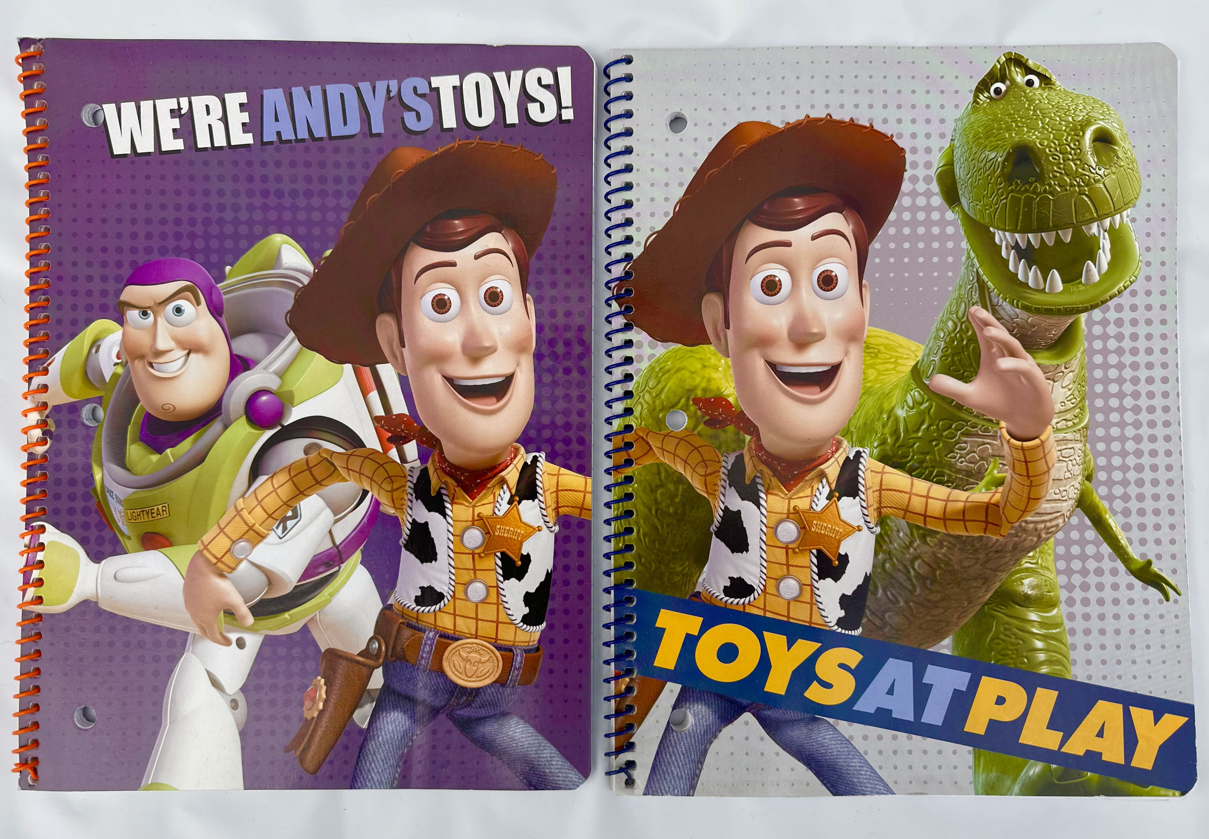 2pcs Disney Toy Story Buzz Spiral Notebook - Buzz Woody And Rex