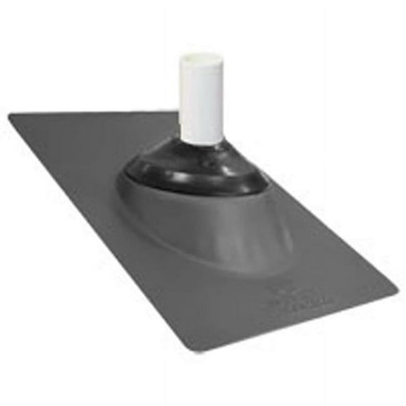 IPS 100632 12 x 15.5 in. 4-in-1 Galvanized Base Roof Flashing, Gray