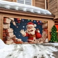 thumbnail image 5 of YWIYIUD 1PCS Christmas Garage Door Decorations Merry Christmas decorations Xmas Garage Door Cover, Happy NewYear Hanging Banner for Home,Outdoor,Indoor,Party 8x7 FT, 5 of 7