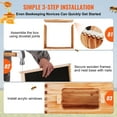 thumbnail image 5 of KFFKFF Bee Hive Langstroth Kit 10 Deep & 10 Medium Frames with Acrylic Windows, 5 of 9