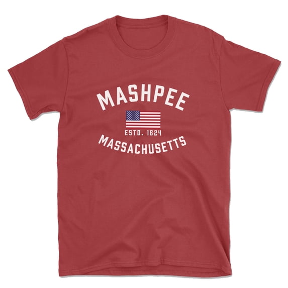 Mashpee Massachusetts Patriot Men's Cotton T-Shirt