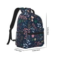 thumbnail image 2 of Yiaed Colorful Flowers Print School Backpack College Backpack Daypacks for Students High School Spacious and Durable Daypack for Work and Travel-One Size, 2 of 6