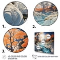 thumbnail image 3 of Designart "Nature s Fountain The Geyser s Eruption III" Geyser Floater Framed Wall Art Living Room, 3 of 7