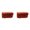 Red 2PCS, variant on Simulation Sponge Tile lifelike Brick Plush toy, 9.84*4.72 inch, Red 1PCS