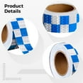 thumbnail image 3 of Blue and White Reflective Tape, Marking Tape for Cars, Checkered Reflective Safety Decal, PVC Material, 2" x 82 ft Roll, High Visibility for Vehicles and Safety Applications, 3 of 4