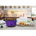 thumbnail image 7 of Elite Gourmet MST-275XP 2 Qt Oval Slow Cooker, Purple, 7 of 7